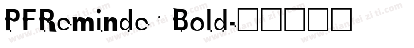 PFReminder Bold字体转换